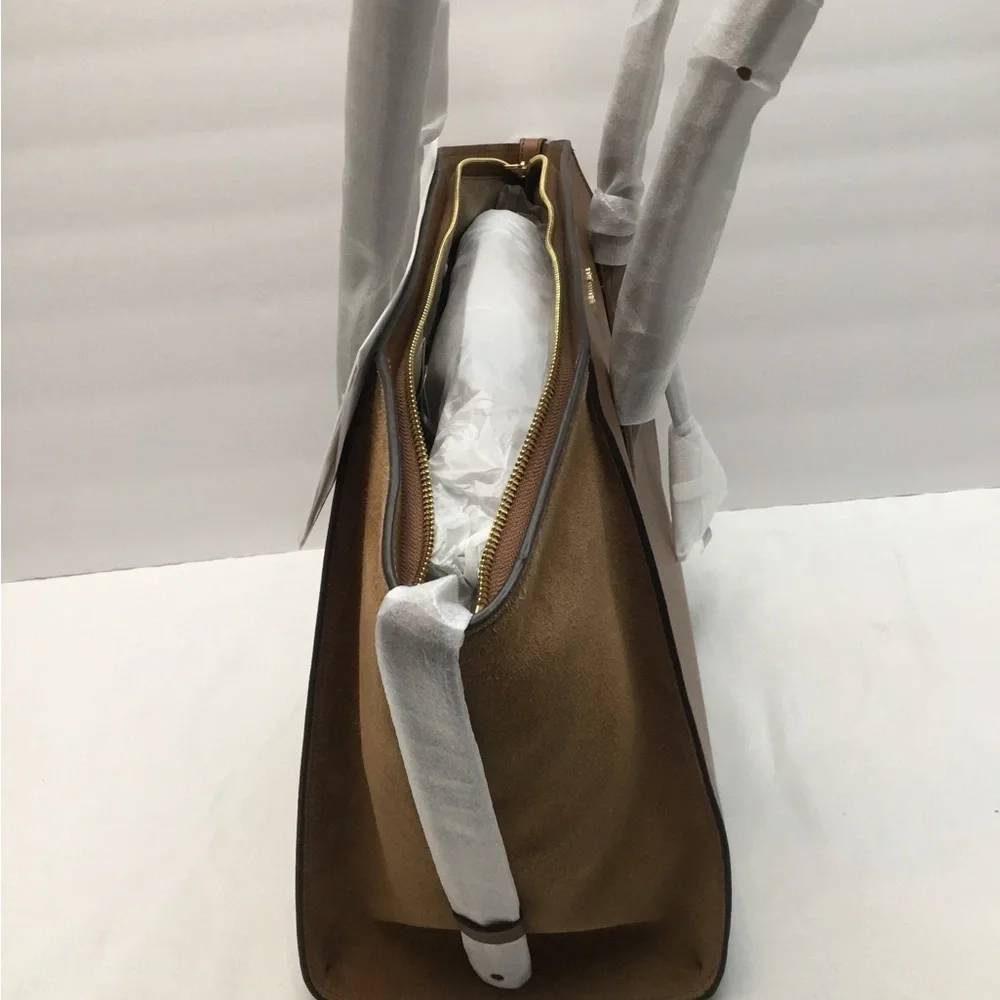 Michael Kors Brown Leather Tote Bag